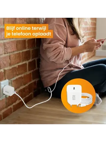 USB-C Kabel 1 meter met USB-C Adapter