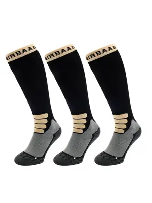 Poederbaas - Merinowol - 3 paar - Skisokken