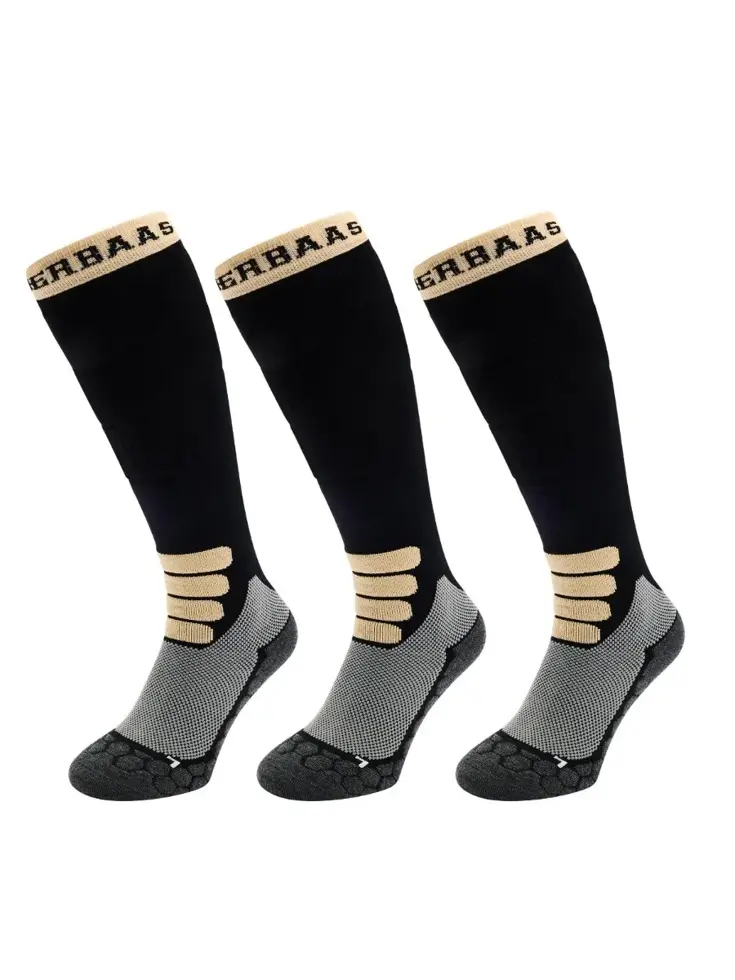 Poederbaas - Merinowol - 3 paar - Skisokken