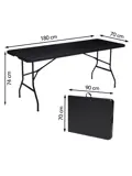 Inklapbare Tafel - Vouwtafel - 180 x 70 x 74 cm