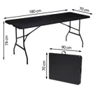 Inklapbare Tafel - Vouwtafel - 180 x 70 x 74 cm