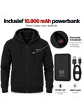 Infrarood Verwarmde Zipper Hoodie – Heren