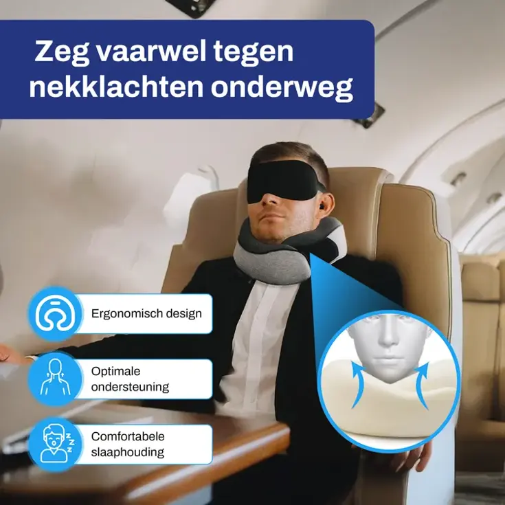 Nekkussen Vliegtuig Ergonomisch - Reiskussen Set