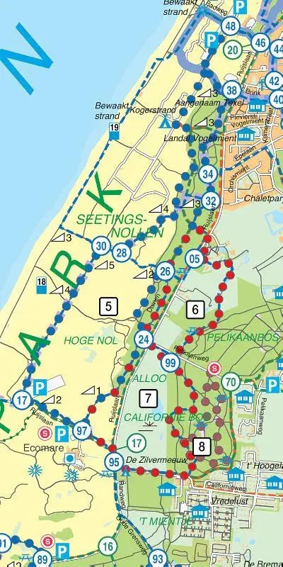 Wandelkaart Falk Regiokaart Texel