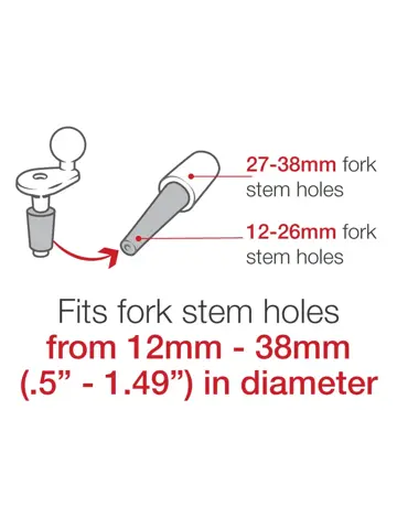 Telefoonhouder balhoofd motor