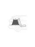 Lampa auto-hondenbench 55 x 77 x 60H cm