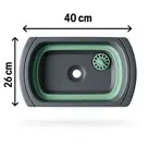 Opvouwbare Afwasteil 8L Met Stop - Hem