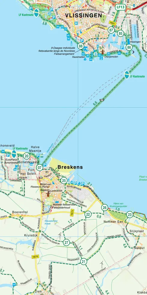VVV Fietskaart 16 Zeeuwse Eilanden