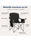 Campingstoel XL – Zwart
