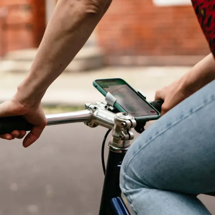 Universele Telefoonhouder Fiets - Zilver - Loop