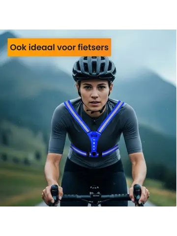 Hardloopvest met verlichting oplaadbaar