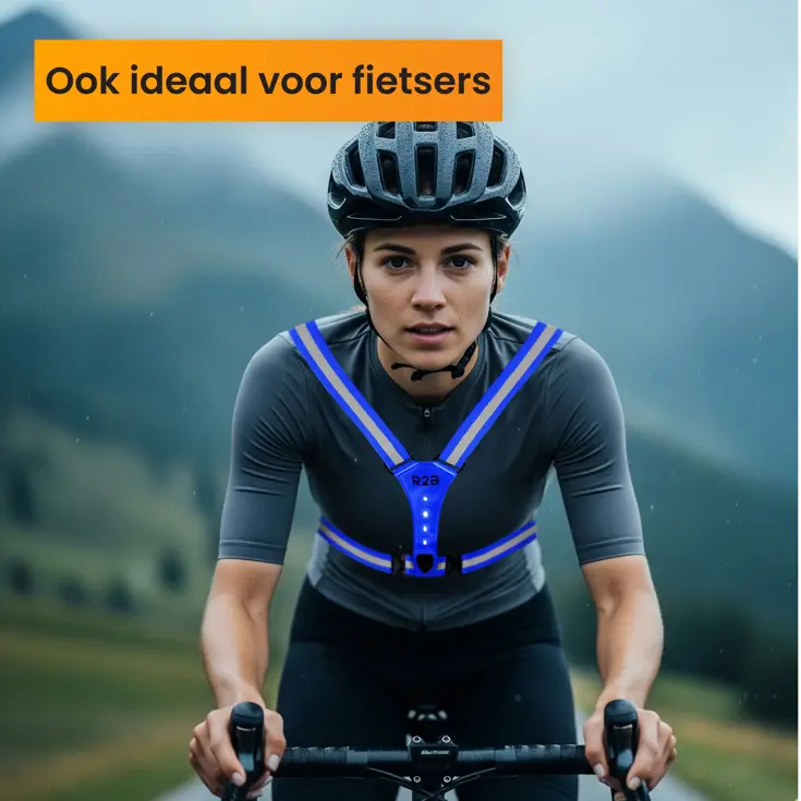 Hardloopvest met verlichting oplaadbaar