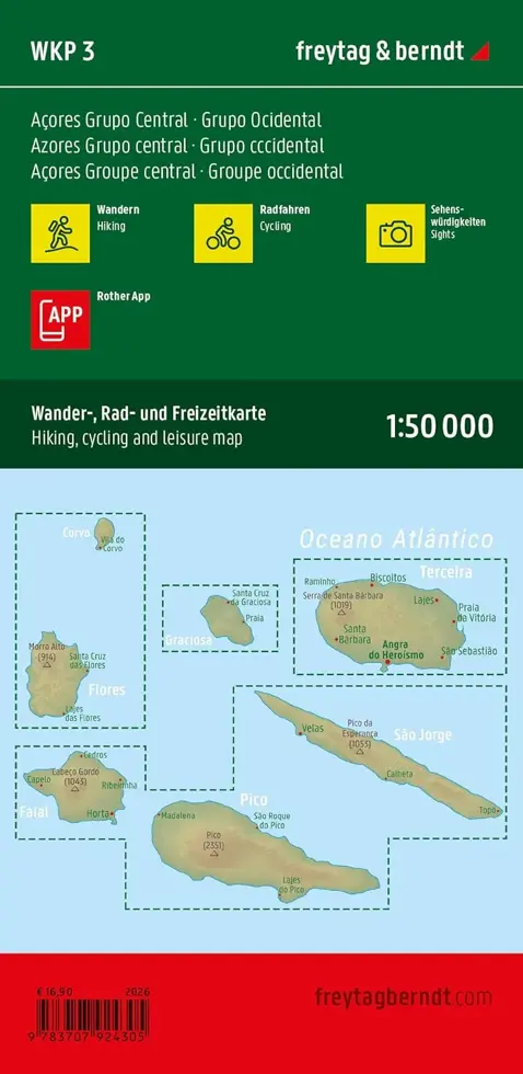 Wandelkaart WKP3 Azoren