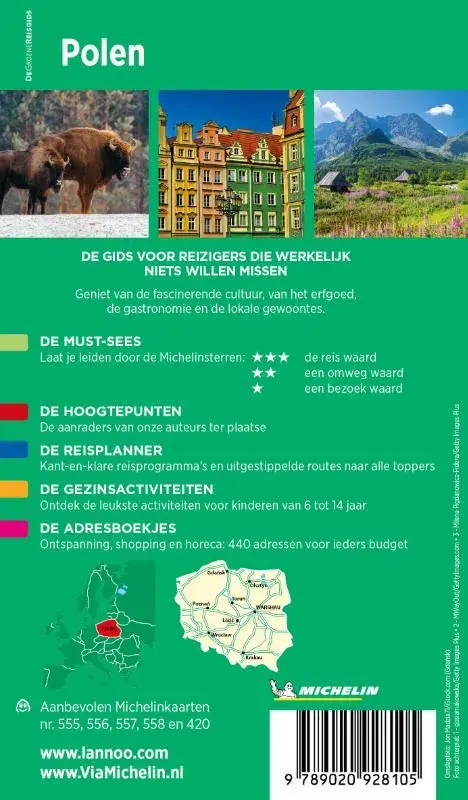 Michelin Reisgids Polen