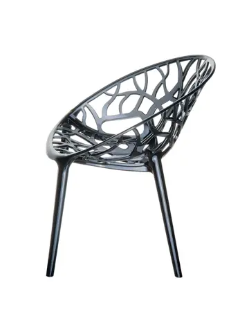 Crystal zwarte Tuinstoel Garden Impressions