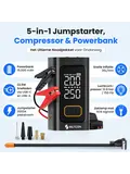 5-in-1 Starthulp & Bandenpomp - 2000A - 10,8 bar