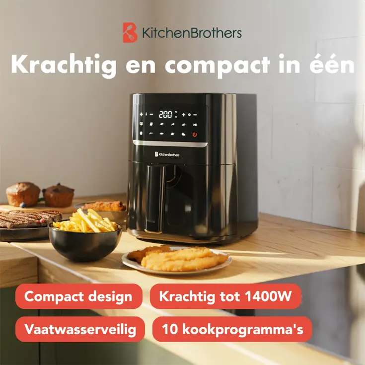 KitchenBrothers Airfryer – 3,3L