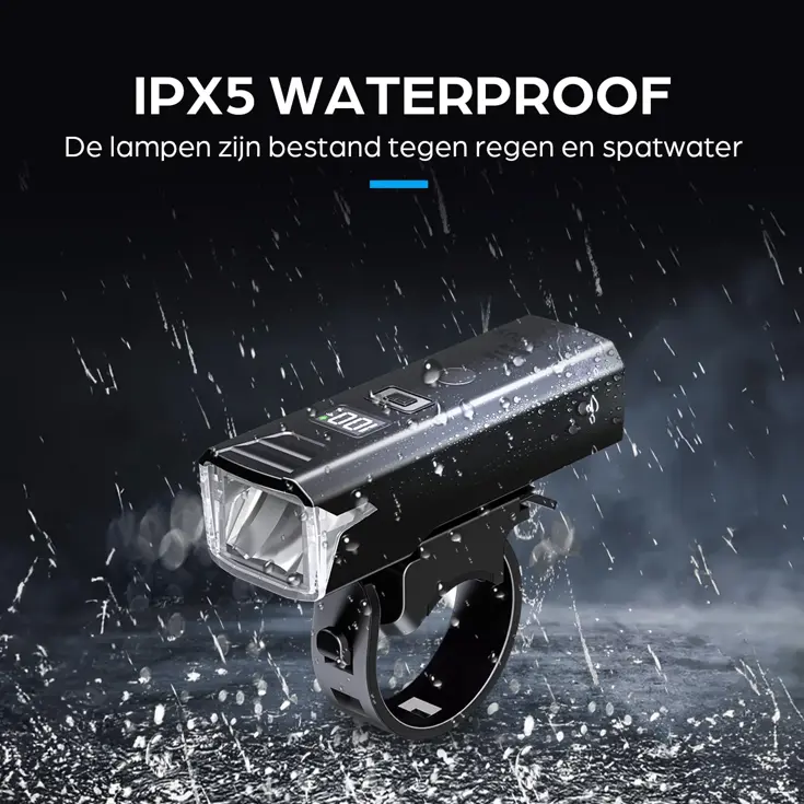 Oplaadbare LED Fietsverlichting set