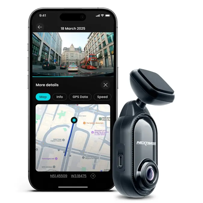 Nextbase Piqo 1K Cloud Wifi GPS dashcam