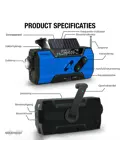 Noodradio® Solar Opwindbaar Met Batterijen