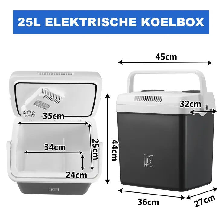 Elektrische Koelbox - 25L - 12V/230V