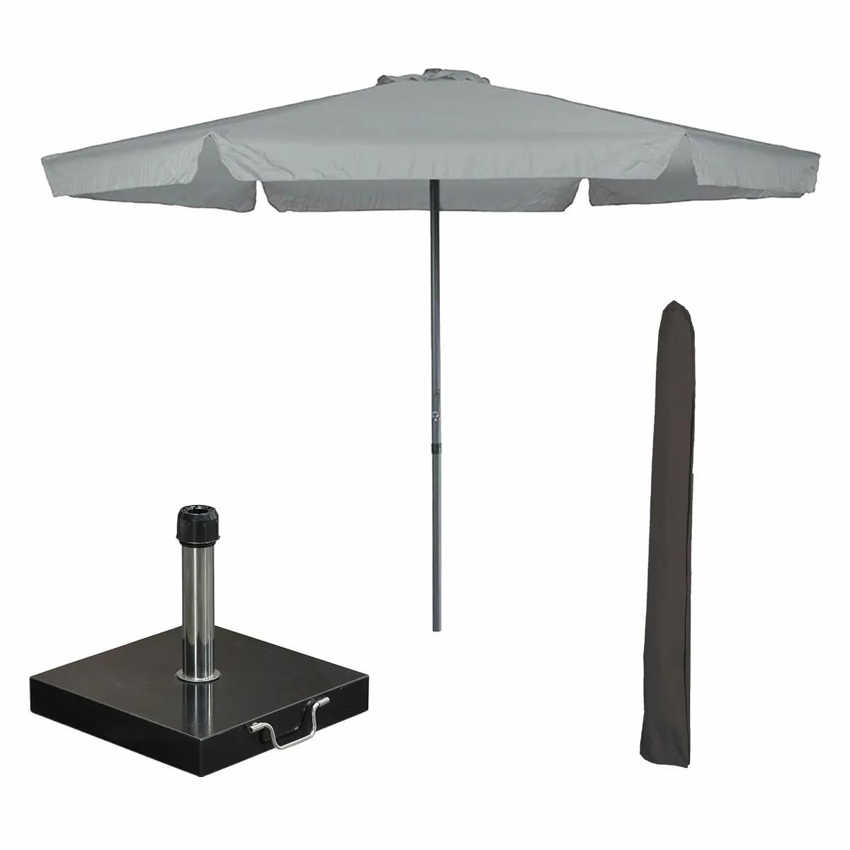 Garden Impressions Delta Ø300 cm Stokparasol   Lichtgrijs