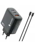 Snellader - 65W - 2x USB-C + USB-A