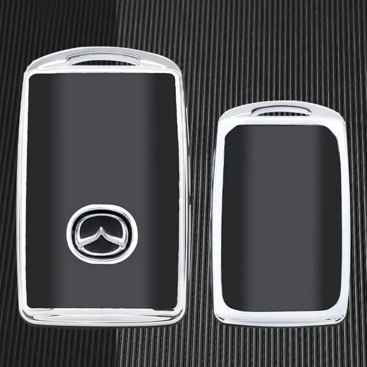 TPU Sleutelhoesje voor Mazda zwart B3