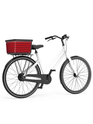 Fietsmand Basky Rood-Blauw