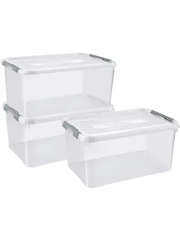 Curver Handy+ Opbergbox - 50L - 3 stuks