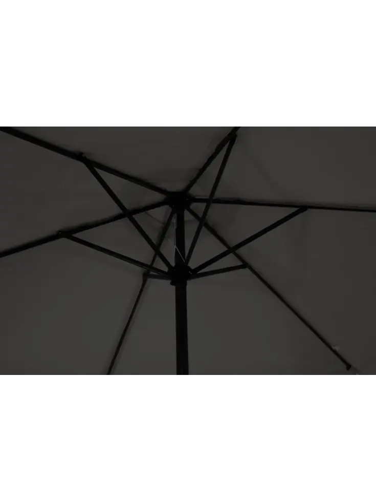 CUHOC Parasol Grijs + Verrijdbare Voet + Hoes
