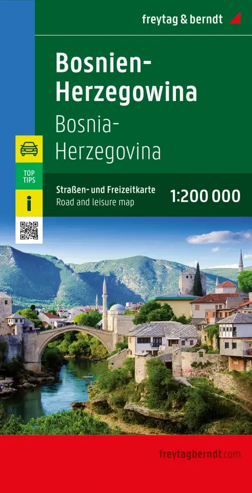 Wegenkaart Bosnië-Herzegovina