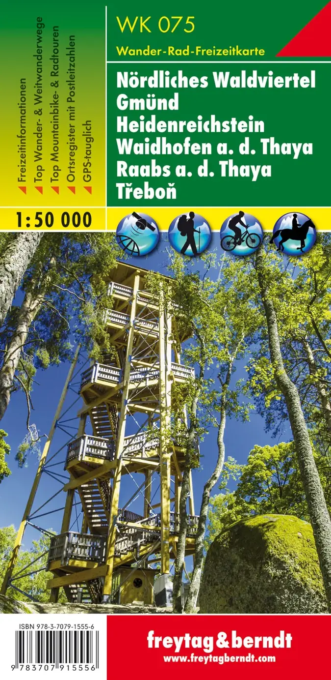 F&B Wandelkaart WK075 Nördliches Waldviertel