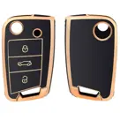 Dutch Shield Sleutelhoesje  VW Skoda   goud B3
