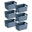 Sigma home - Opbergbox - 13L blauw - 6-delig