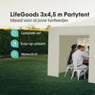 LifeGoods Partytent – 3x4.5 m