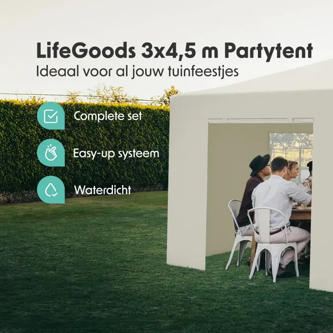 LifeGoods Partytent – 3x4.5 m