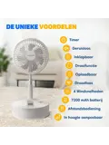 Draadloze Statiefventilator - 4in1 - Inklapbaar