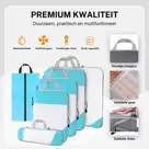 Compressie Packing Cubes – 6 stuks – Li Blauw