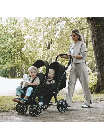 Luxe Elena dubbele buggy - Compact - Lichtgewicht