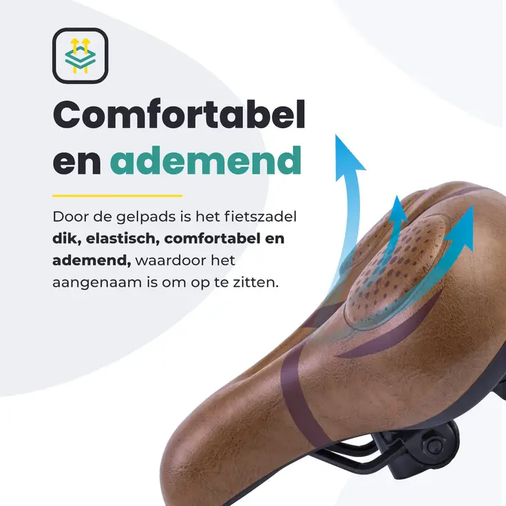 Voltano Fietszadel Met Voorgevormde Gelpads