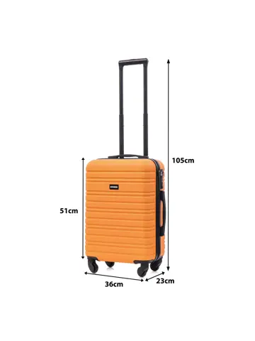 Reiskoffer S ABS 39L met TSA-slot en 360° wielen