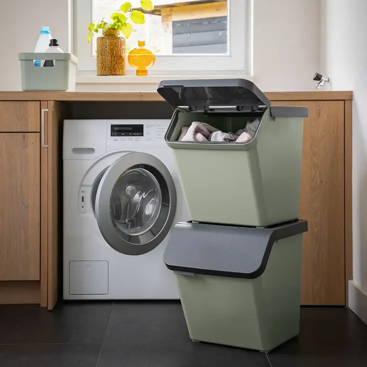 Sigma home - Prullenbak + deksel 60L - 2-dlg