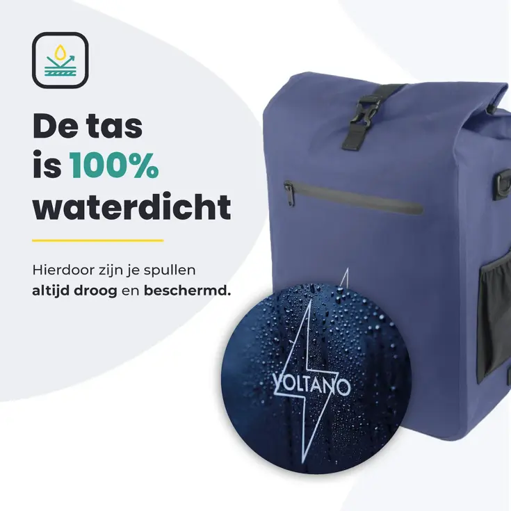 Voltano Luxe E-bike Fietstas / Rugtas