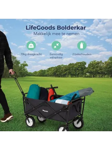 LifeGoods Bolderkar - 70KG