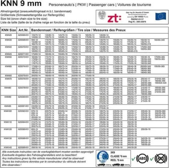Sneeuwkettingen - KNN70