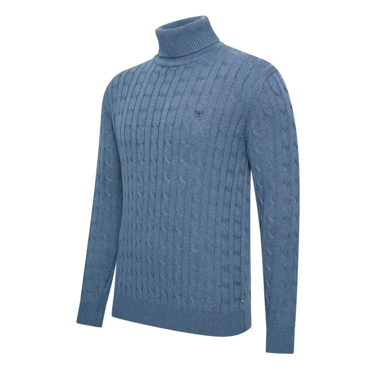 Heren Aosta Cable Pullover Cappuccino Italia