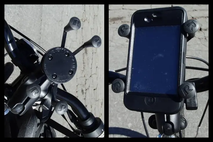 Telefoonhouder stuur grote X-Grip korte arm