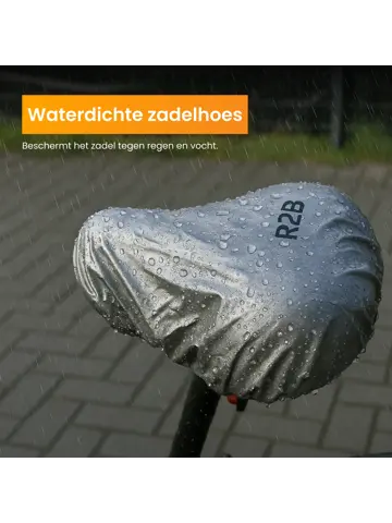 Fietszadel met Waterdichte Zadelhoes