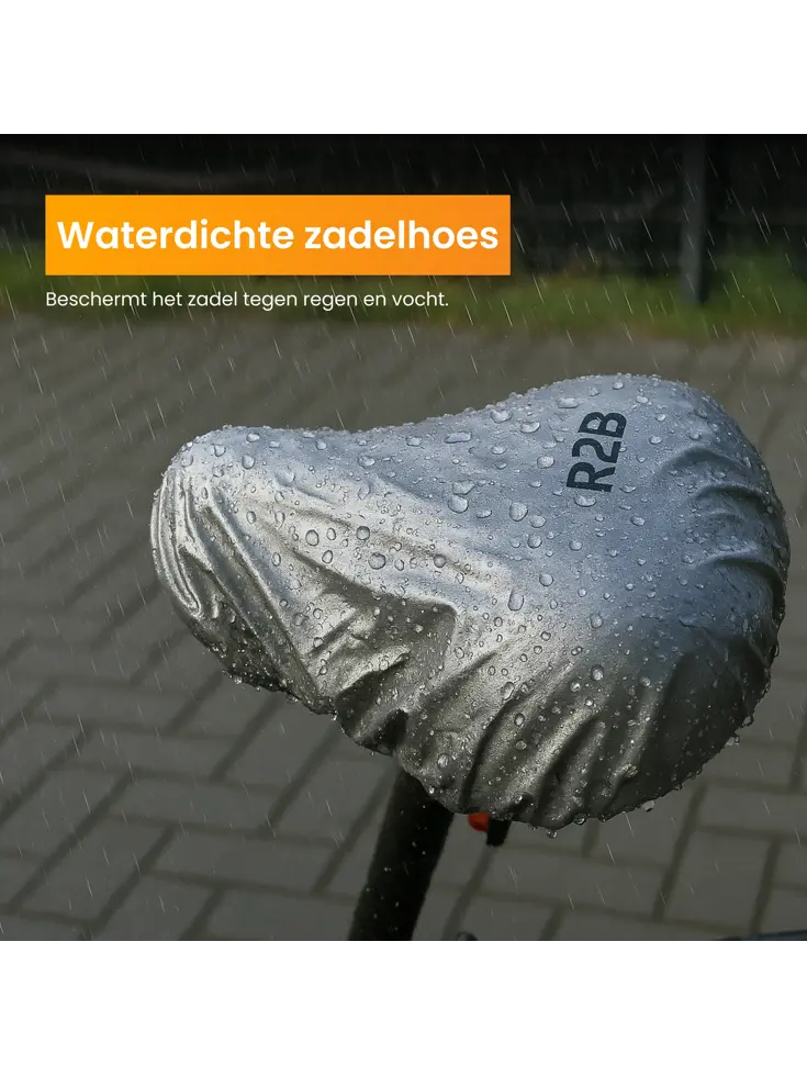 Fietszadel met Waterdichte Zadelhoes